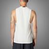 adidas Tank Tops Men's White Crew Neck Moderate Straight Fit JI8172