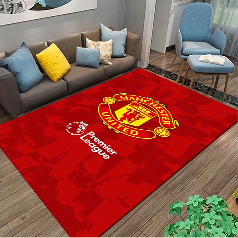1pc Manchester United Manchester City Carpet for Room Floor Mat, Comfortable Office Chair Printed Area Rug, Beautiful Hotel Rug