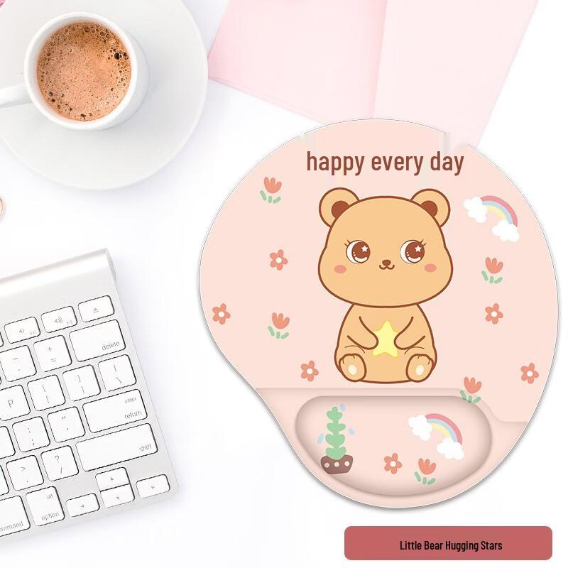 Space Bear Silicone Wrist Rest Mouse Pad