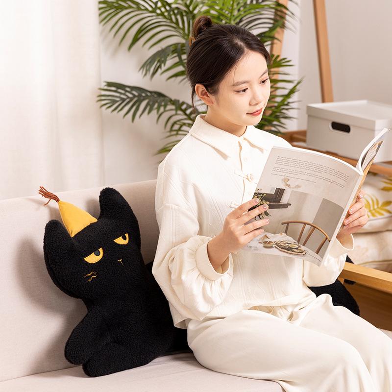 Coco Cat Long Pillow Plush Toy Kitten Doll Rag Doll White Cat Sleeping Doll Gift