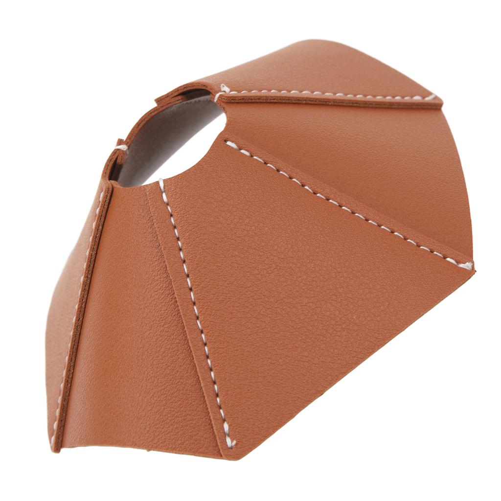 Lamp Shade Leather Brown Shade Cover Patchwork Retro Design Lighting Accessories for Light Bulb Lamp