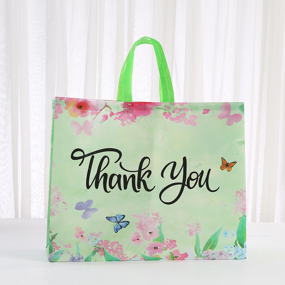 12pcs Festival Gift Bags With Handles Reusable Shopping Bags Printed Non Woven Tote Bags For Party Favors Retail And Gift Pack