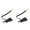 Set of 2 Windshield Washer Nozzles (6E0955986B) for Volkswagen Bora MK4