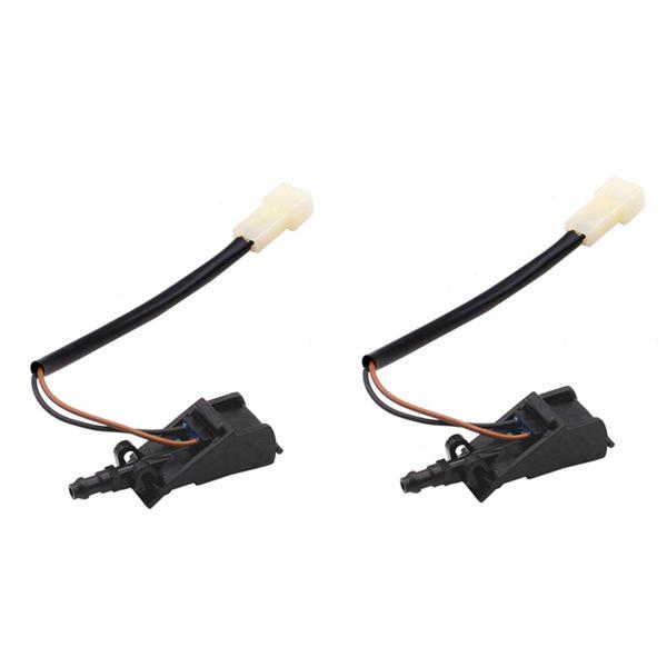 Set of 2 Windshield Washer Nozzles (6E0955986B) for Volkswagen Bora MK4