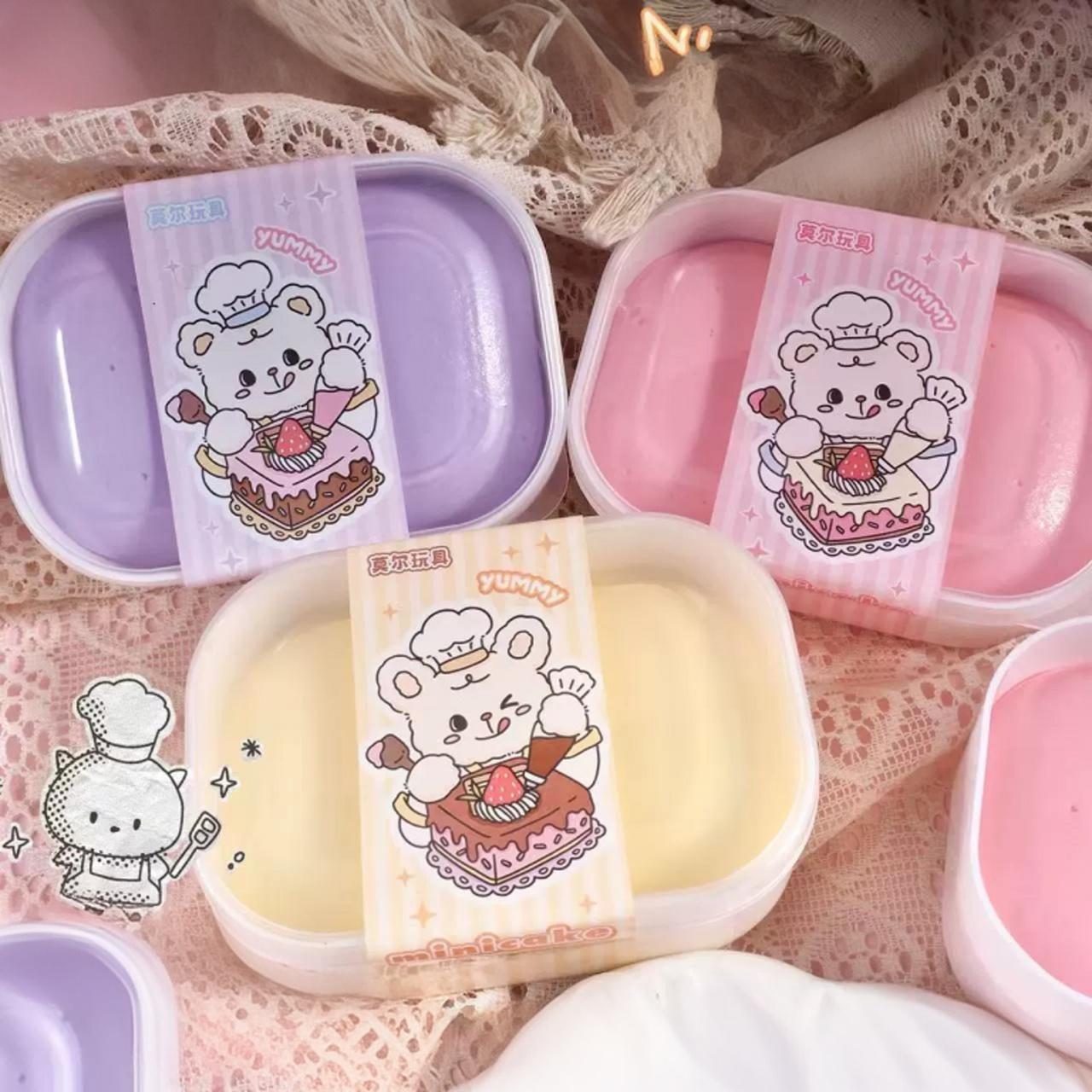 Bai Fen Bai Toys Purple Toys Toys Toys Squishy Simulation Cake Box Squeeze Sticky Stress Relief Sensory Fidget For Adults Anti-Anxiety Squeeze Squishy