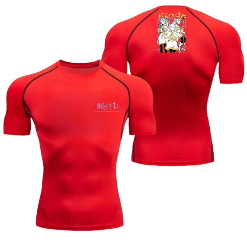 Fitness Sportswear Teenagers Tshirt Frieren Graphic Tops Tight Training Clothes Boys Compression Gym Running Basketball Clothes
