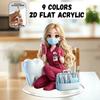 2D Flat Anime Dentist Acrylic Standee 9 Colors Available, Home Dental Clinic Decor Gift For Dentist Dental Hygienist Anime Fans
