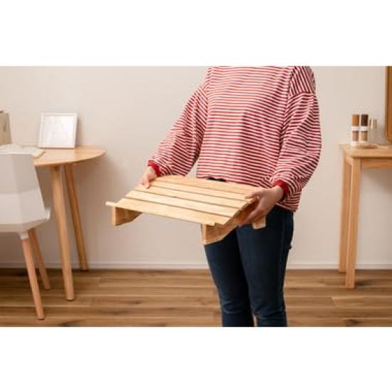 Azumaya Room Essence Desk Foot Remote Home Natural Foot Medium Size HOW-011NA Footrest, Work, Rest, Desk, Office, Work, Use, Wood, Pillow, Relaxing,