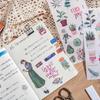 Handmade Fresh Style Stickers: 3 Sheets for DIY Albums & Journals