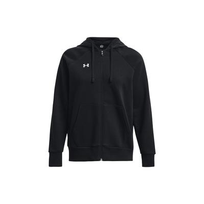Under Armour Lässiger lockerer Kapuzenpullover mit Reißverschluss Einfarbig Damen Hoodies Schwarz 1379497-001