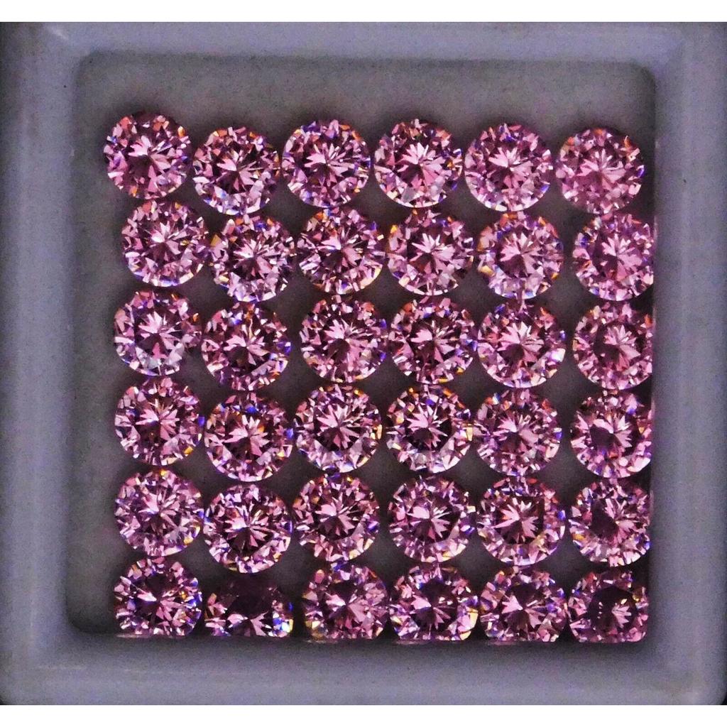 CERTIFIED Natural Pink Sapphire 16 Pcs, 5 MM Round Cut Loose Gemstone Lot