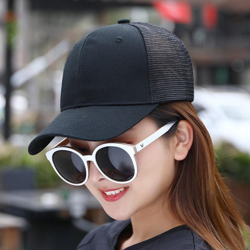 Outdoor Tourism Team Building Cotton Mesh Cap Summer Sunscreen Shading Breathable Cap Embroidery