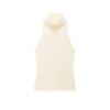 European Style Women's Sleeveless High Neck Top - Blue, Black, White (Style 66761)