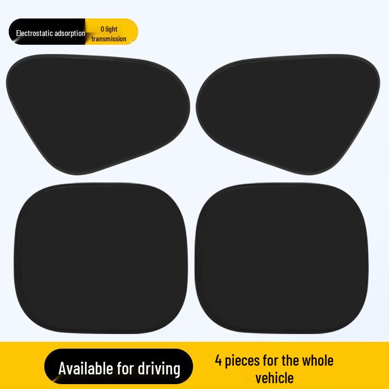 Electrostatic Car Window Sunshade: Summer Heat Protection & Opaque Sun Visor Driver s Side