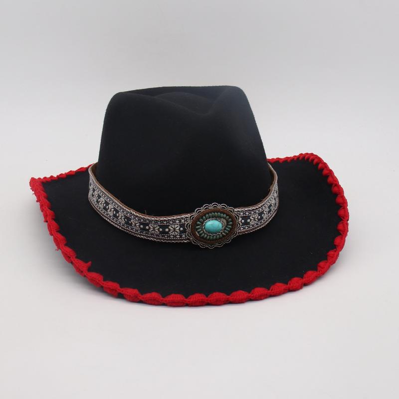 Stage Travel Vacation Sunscreen Visor Hat Four Seasons Zang'S Dance Jazz Hat Niche Ethnic Style Design Top Hat