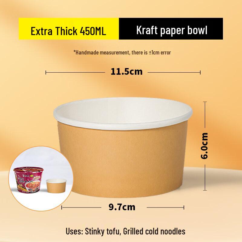 ZISIZ Disposable Round Paper Bowls