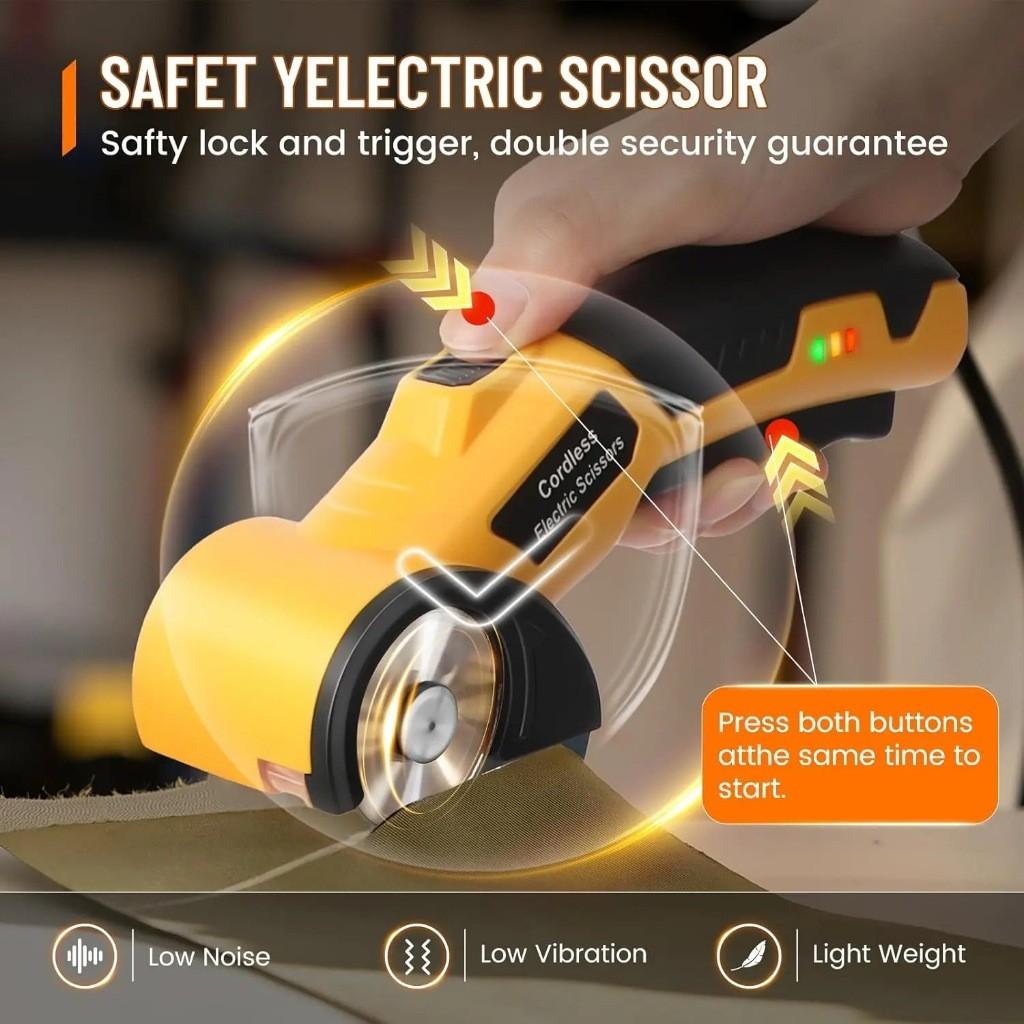 Portable Electric Fabric Cutting Machine Mini Electric Scissors Electric Rotary Fabric Cutter Household DIY Power Tools