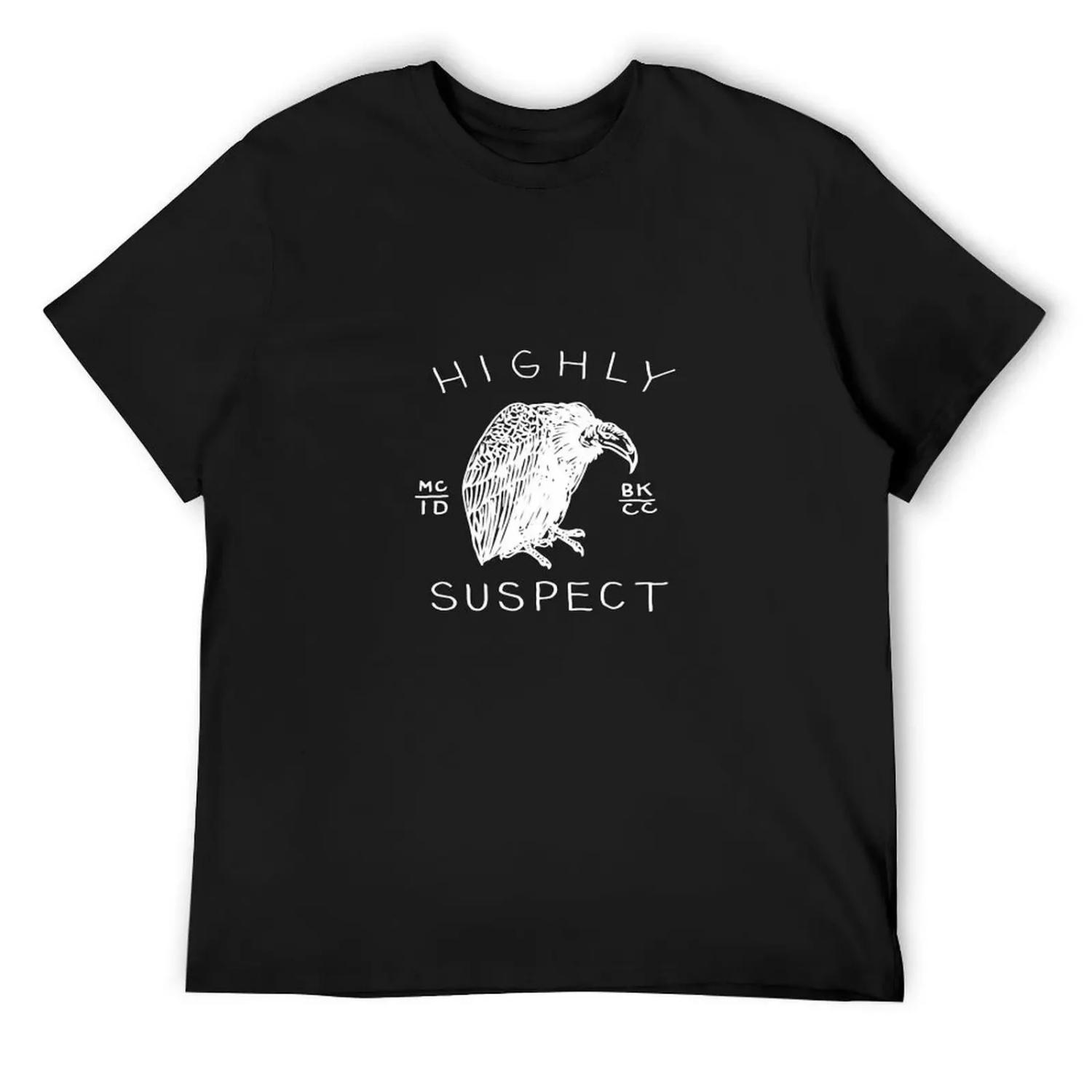 Vintage Retro White Bird Highly Rock American Band Suspect Gifts Best Men T-Shirt baggy shirts custom t shirt plain t shirts men S