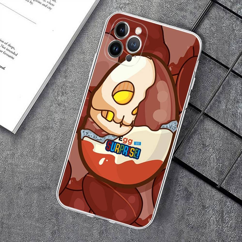 Trolly Egg KINDER JOY Surprise Phone Case For IPhone 17 16 15 14 13 12 11 Pro XS Max Plus Soft Silicone Cover