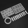 213pcs Reusable Silicone Jewelry Mould Elastic Silicone Casting Mould  Polymer Clay Crafting