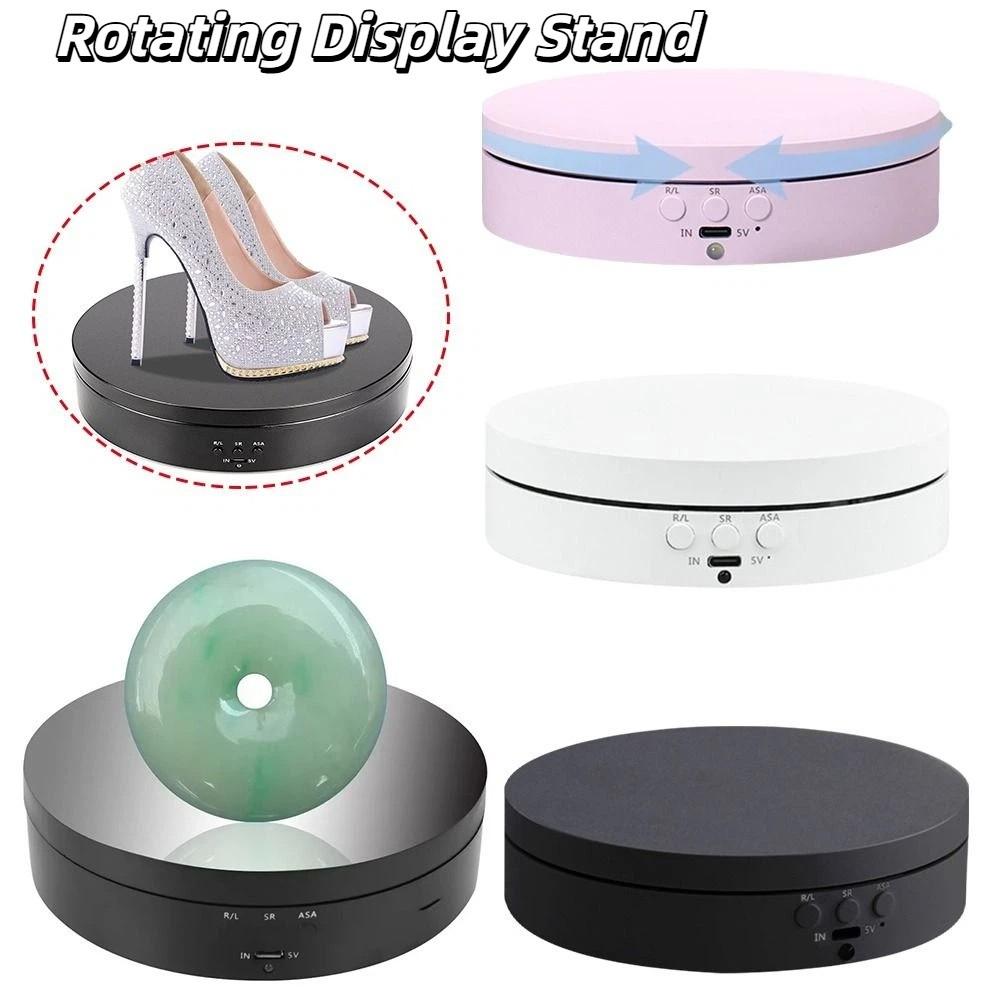 3 Speeds Jewelry Rotating Turntable Motorized 360 Degree Turntable  Photography Displays