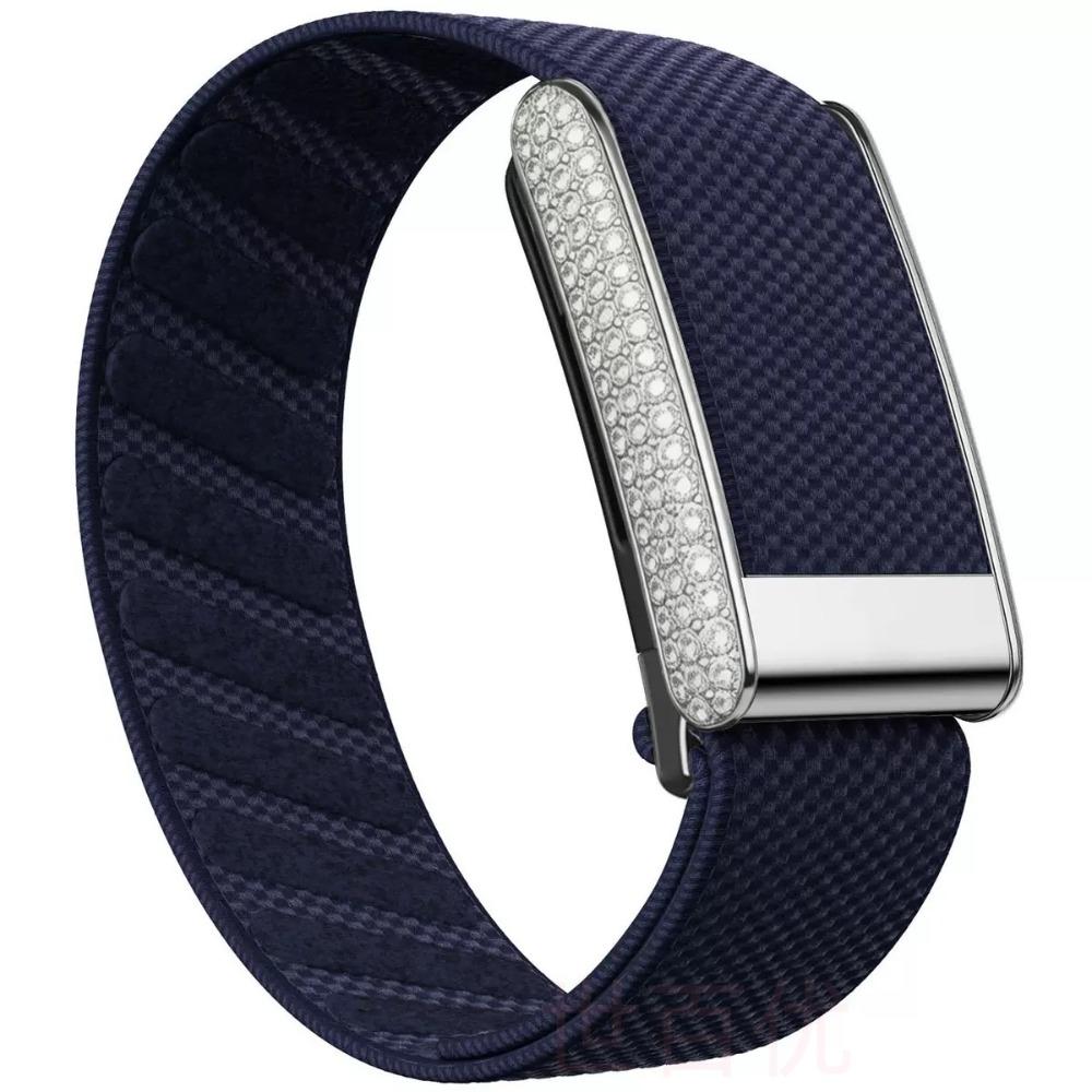 Sparkly Diamond Metal Frame Nylon Elastic Band for Whoop 5.0 Comfortable Replacement Strap for Whoop 5.0 Smart Fitness Tracker