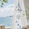 Shell Star Nautical Sailboat Wind Chime Tassel Hanging Ornaments Small Boats Models  Home Decor