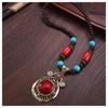 Landie Yunnan Tibetan Ethnic Style Bohemian Necklace Bead String Performance Pendant Accessories
