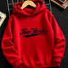 Vintage Letter New York Kids Hoodie Casual Loose Pullover Hooded Sweatshirt for Children