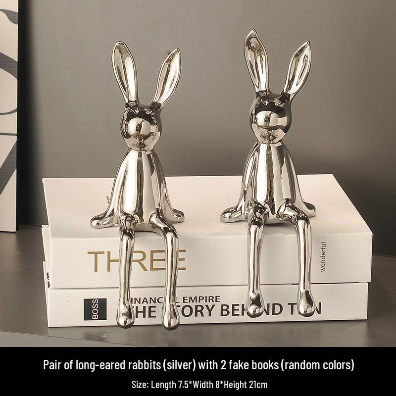 Charming Rabbit Ornaments for Home Décor: Perfect for Living Rooms, Entryways, TV Cabinets, Wine Cabinets, Offices, and Model Rooms