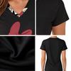 Disney Minnie Mouse Kawaii Women's T-shirt Summer Female Clothing V-neck Polka Dot Short Sleeve 3D Print Fashion Y2K T-shirts