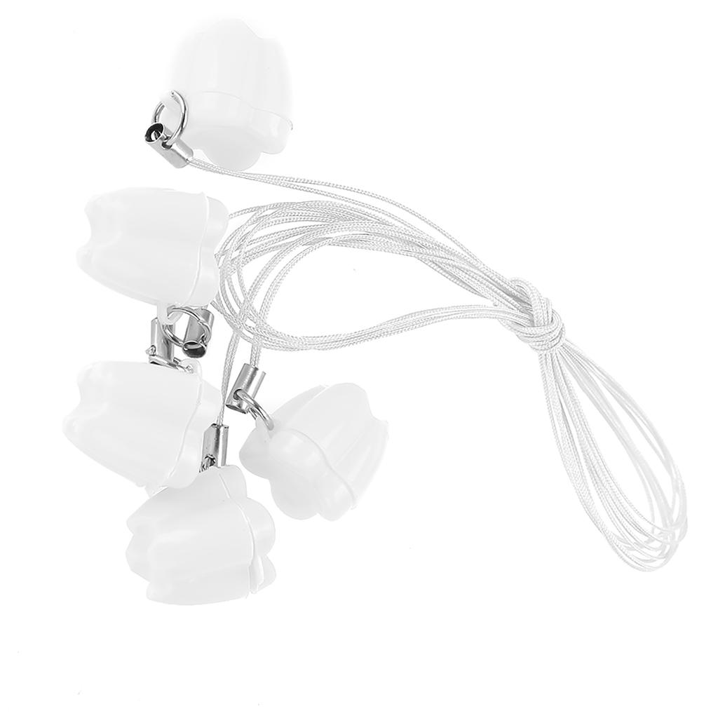 5pcs Plastic Baby Milk Tooth Storage Box with Rope Tooth Saver Necklaces