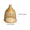 Handcrafted Bamboo Lampshade Retro Lamp Cover Decorative for Indoor Lighting Aesthetic Style