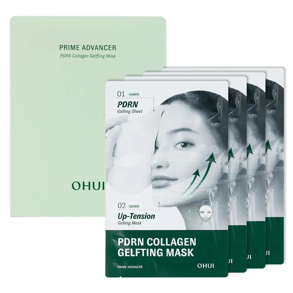 O HUI Prime Advancer PDRN Collagen Gel Lifting Mask (4 Sheets)