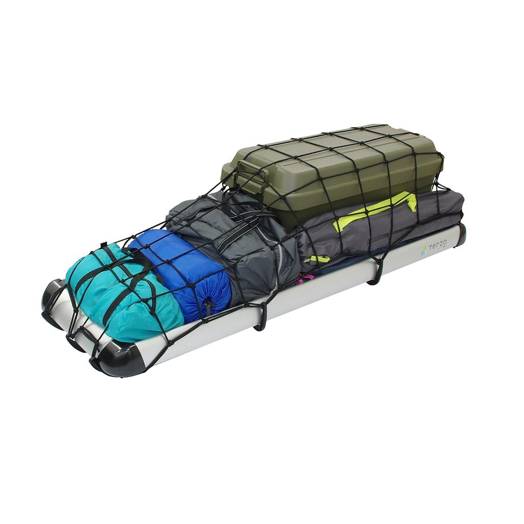 Terzo (by PIAA) EA75HH Black Slim Cargo Net for Basket Racks, 1200x600mm, Fits Large Pipe Diameters