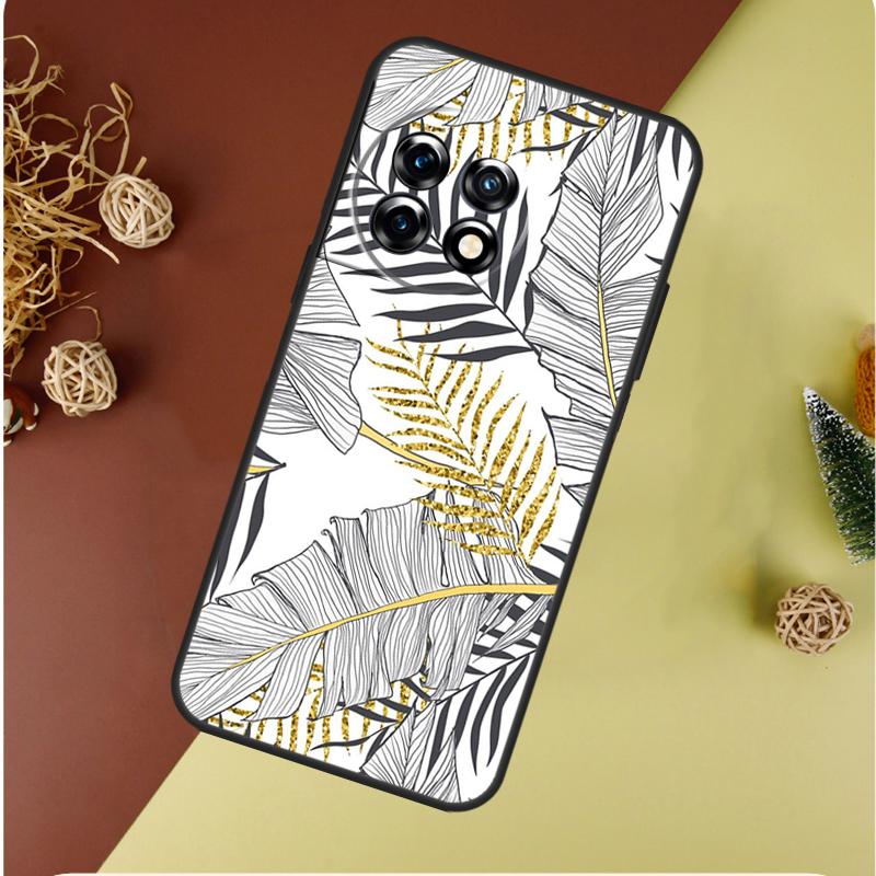 Summer Plant Palm Green Leaf Aloha For OnePlus 13 13R 12 12R 11 9 10 Pro 8T 9RT 10T 10R Nord 4 CE 2 3 Lite N20 N30 Phone Case