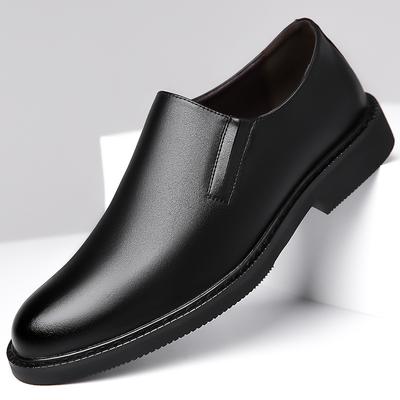 Herren Slipper Low-Top Leichtgewichtige PU-Leder Business Schuhe Herren Sneaker Einschlupf Britischer Casual Schuh Mode Arbeit Mokassin Schuh