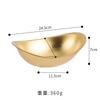 304 Stainless Steel Golden Ingot Bowl Korean Salad Bowl Commercial Dessert Snack Bowl Korean Cuisine Tableware