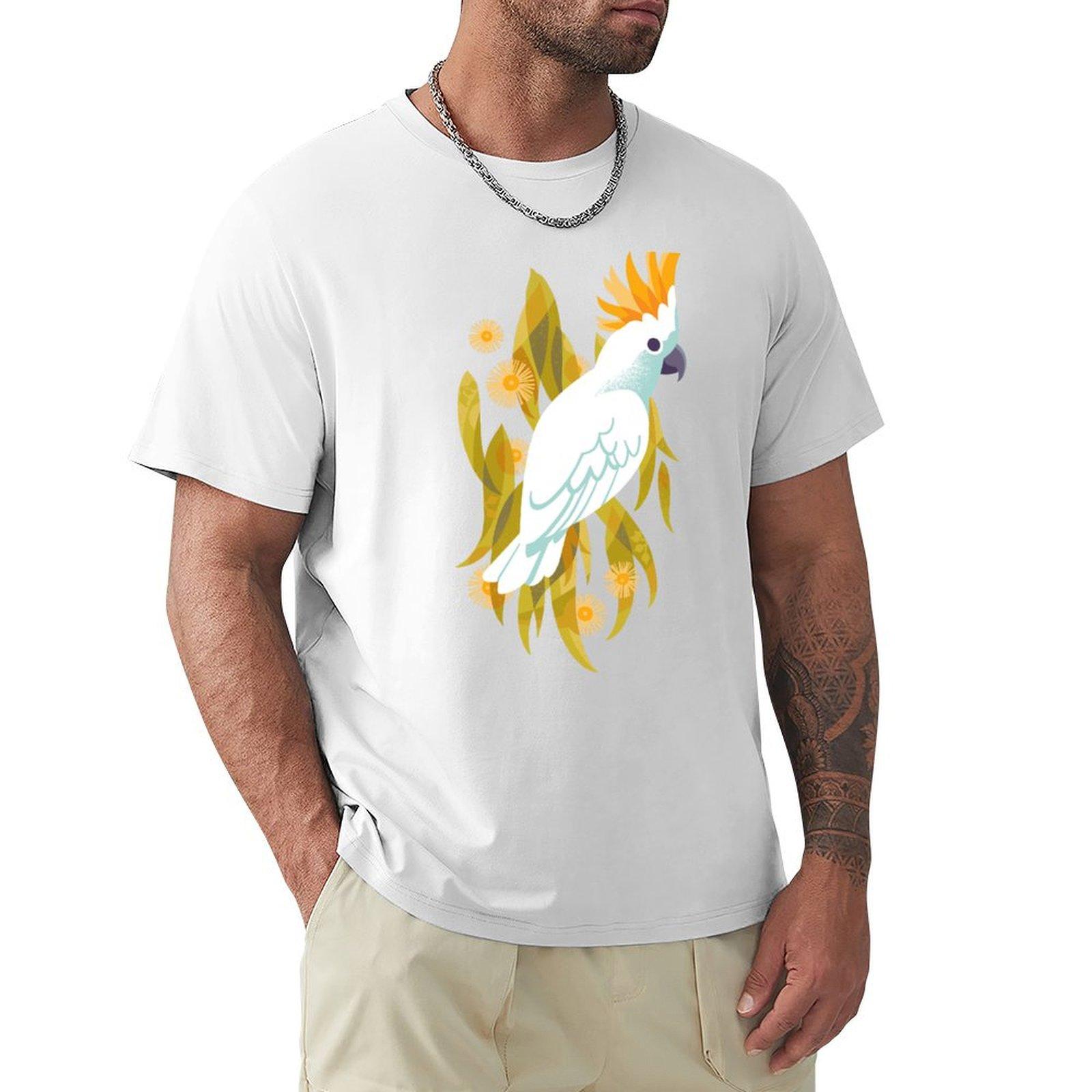 Cockatoo Tshirt Basic Daily Outfit Short Sleeve Tee S