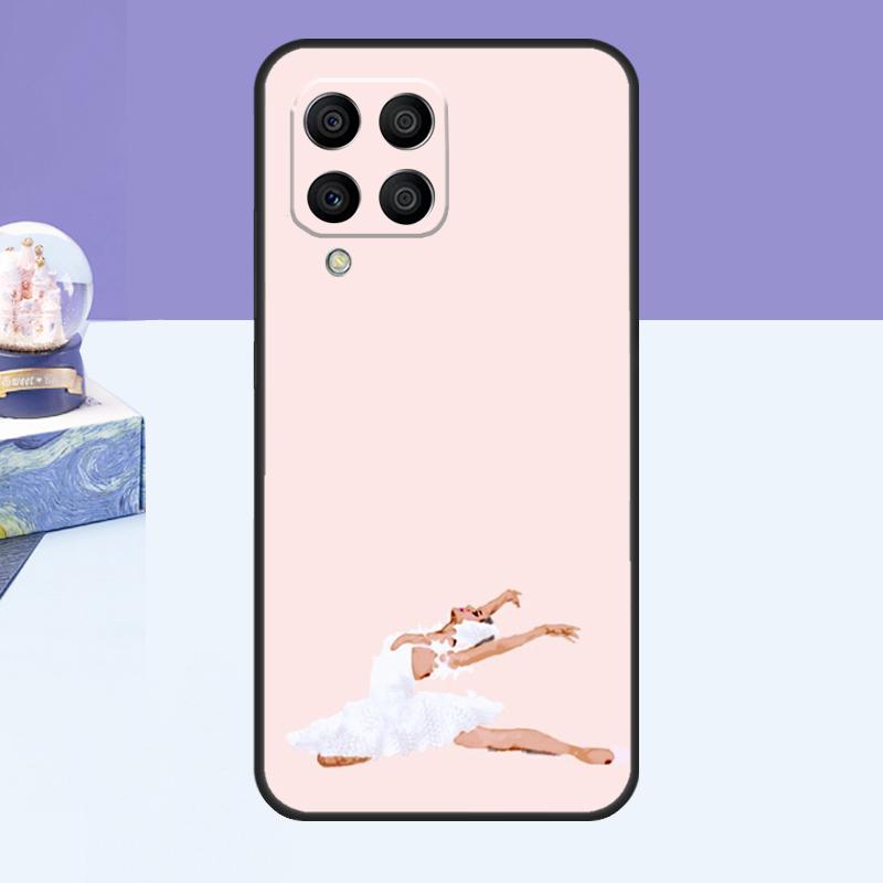 Swan Dance Ballet Case For Samsung Galaxy M52 M32 M12 M21 M15 M55 M56 M36 M16 M06 M13 M33 M53 M14 M34 M54 M31