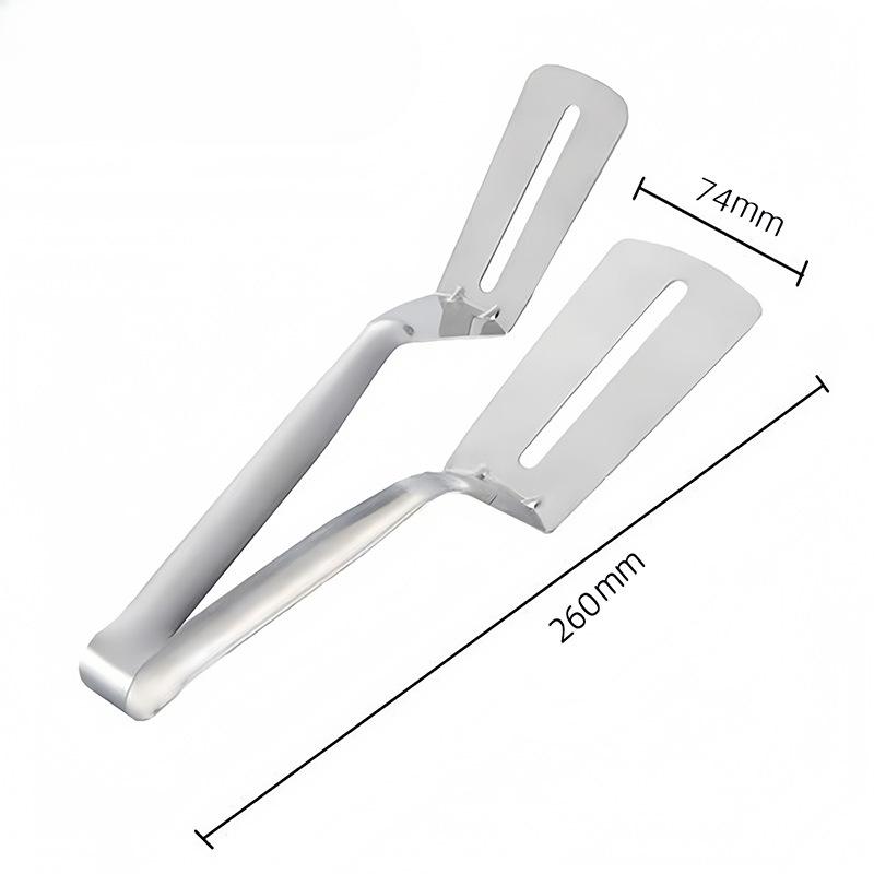 

Лопатка для жарки из нержавеющей стали, утолщенная, для жарки стейков, рыбы, щипцы, кухонная лопатка, многофункциональный инструмент для стейков и блинов Large(1pc)