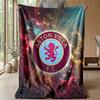 Coperta in Flanella con Stampa Aston Villa, Morbida Calda Leggera Coperta da Divano Letto Campeggio