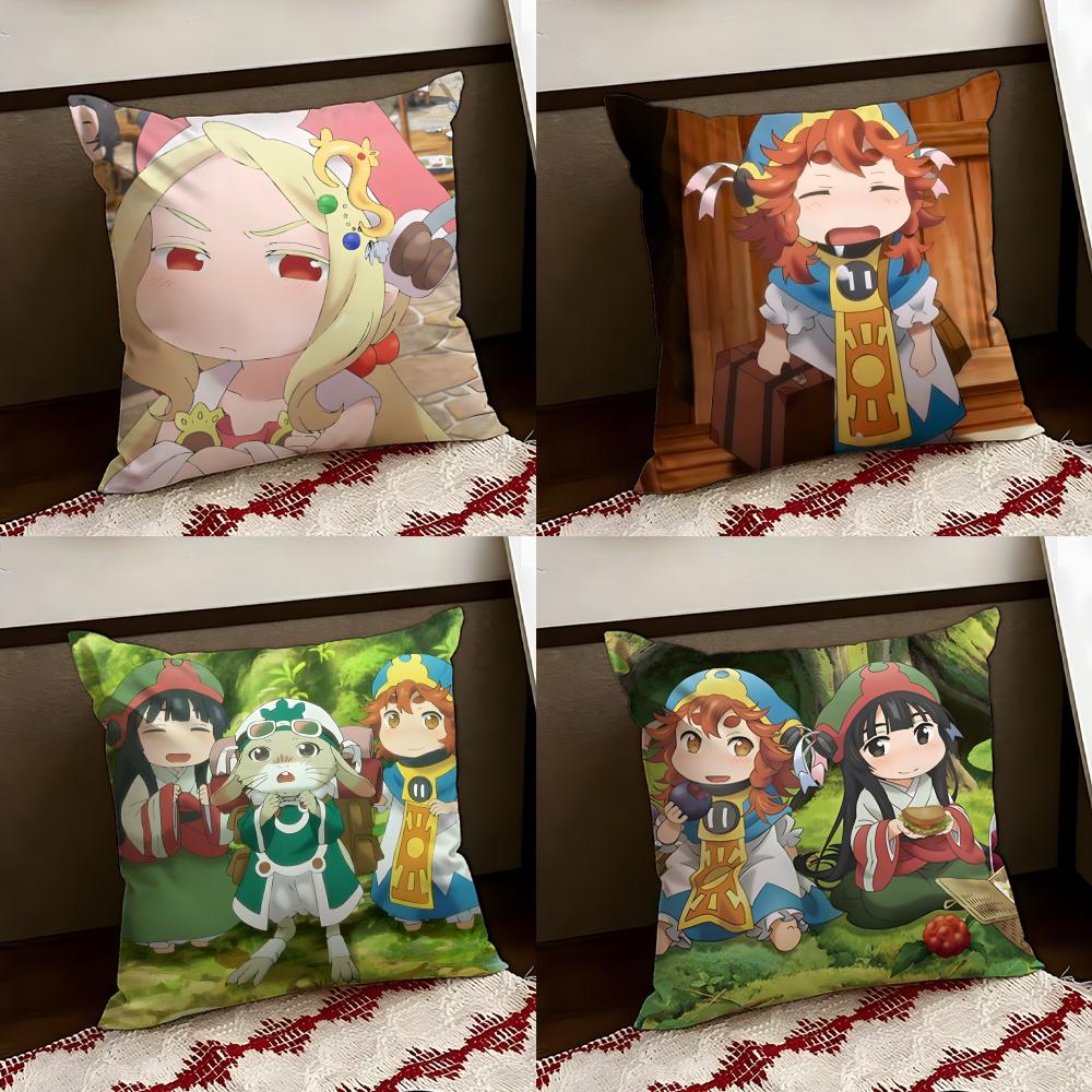 Cute Hakumei to anime MMikochi Cushion Cover Reversible Soft Durable Pillow Cover Home Car MultiScene Use for Daily Comfort