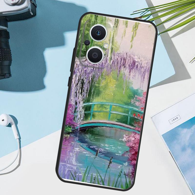 Monet Oil Painting Cover For OPPO Reno 14 Pro 10 11 12 13 14F 13F 12F 11F 7 8 Lite OPPO Find X9 X6 X5 X8 Pro Case