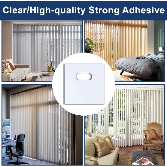 Vivinin 1.18×1.18in Vertical Blind Repair Piece 90P, White