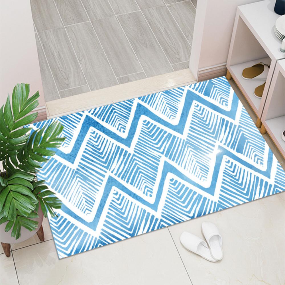 Moderner Boho Stil Waschbarer Fußabtreter Willkommensmatte Wohnzimmer Schlafzimmer Eingangsteppich Küche Flur Rutschfeste Boden Fußmatte