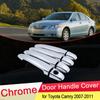 For Toyota Camry Daihatsu Altis XV40 2007 2008 2009 2010 2011 Luxuriou Chrome Door Handle Cover Trim Car Set Styling Accessories