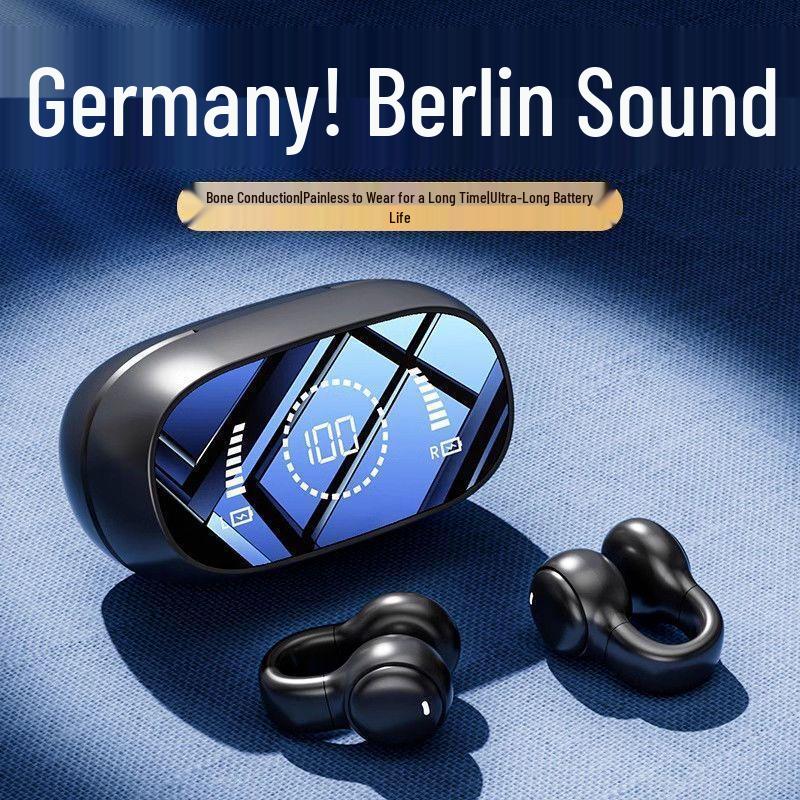 X51 Wireless Bluetooth Earphones: Clip-On, Noise-Cancelling, Long Battery Life, Comfortable Fit for Running and Sports Calls.