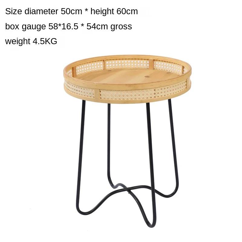 Nordic Coffee Tables American Country Rattan Coffee Table Homestay Side Simple Modern Personality Simple Side Table Corner Table