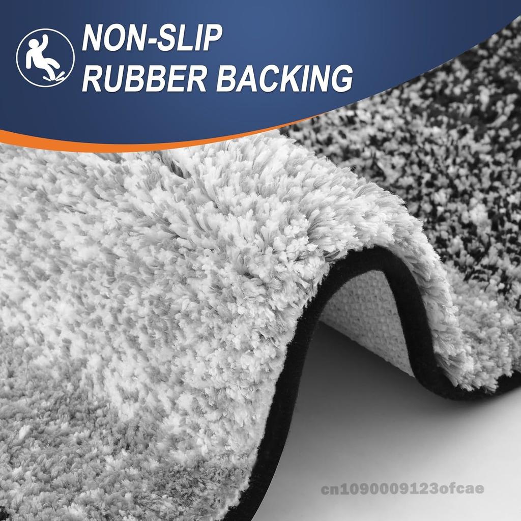 Bathroom Rugs Mat Extra Soft Absorbent Microfiber Bath Rugs Rubber Backing Quick Dry for Bathroom Floor Tub and Shower
